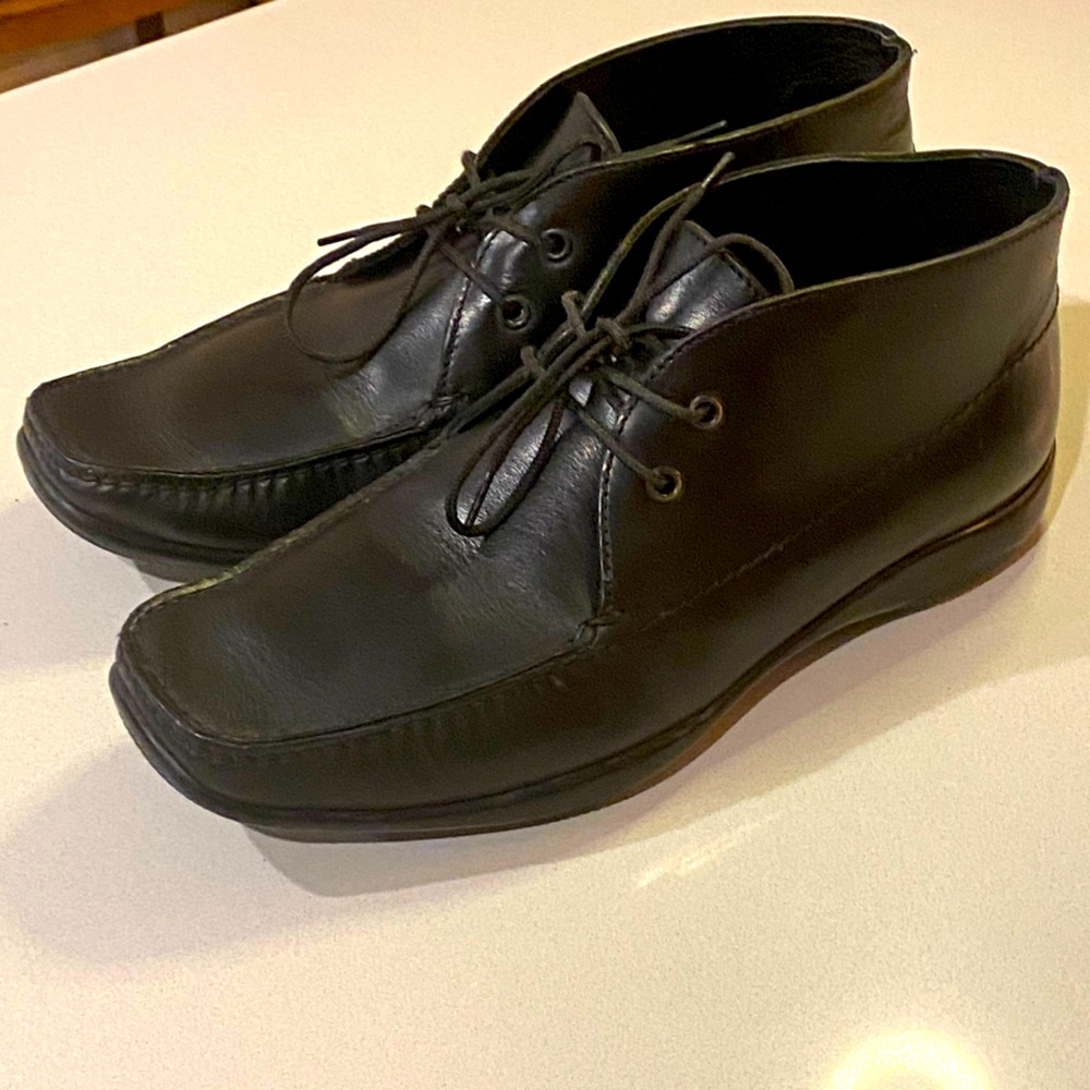 PRADA mid height full leather shoe Loafers